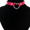 Sexy Heart Punk Leather Choker Necklace